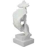 Beeld Gezicht Wit 14x12x34cm - Beeld - Living Lovely - livinglovely.nl