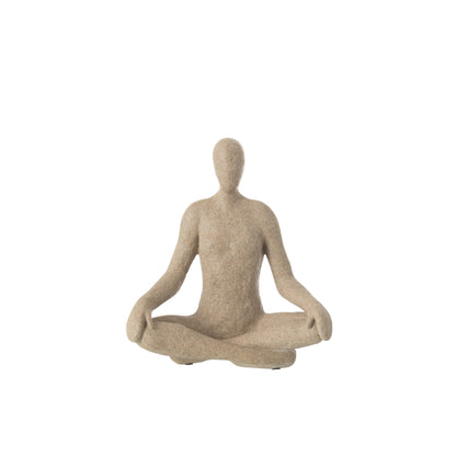 Beeld Yoga Resin Beige J-Line