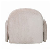Beni Fauteuil Aphrodite Crème Met Poten van PTMD, achteraanzicht van de crème fauteuil