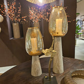 Berdand Beige windlicht L PTMD - Kandelaar - PTMD - livinglovely.nl