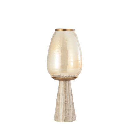 Berdand Beige windlicht S PTMD - Kandelaar - PTMD - livinglovely.nl