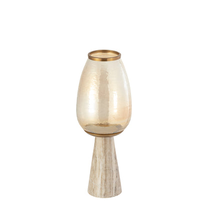 Berdand Beige windlicht S PTMD - Kandelaar - PTMD - livinglovely.nl