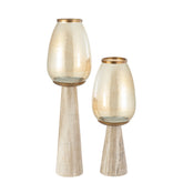Berdand Beige windlicht S PTMD - Kandelaar - PTMD - livinglovely.nl