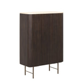 Bergkast Maroon van DTP Home in mahoniehout bruin met mortex blad