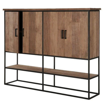 Bergkast Timeless Beam Large van DTP Home, zwart metalen frame van dichtbij