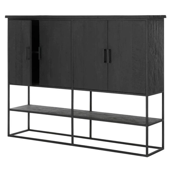 Bergkast Timeless Black Beam Large van DTP Home, zwart metalen frame van dichtbij