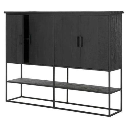 Bergkast Timeless Black Beam Large van DTP Home, zwart metalen frame van dichtbij