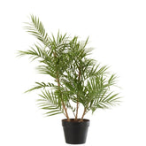 Bergpalm In Pot Plastiek Groen/Zwart Small - Kunstplant - J-Line - livinglovely.nl