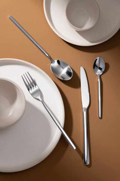 Bestekset Box B 24 Stuks Roestvrij Staal Glimmend Zilver J-Line - Bestekset - J-Line - livinglovely.nl