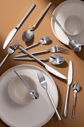 Bestekset Box B 24 Stuks Roestvrij Staal Glimmend Zilver J-Line - Bestekset - J-Line - livinglovely.nl