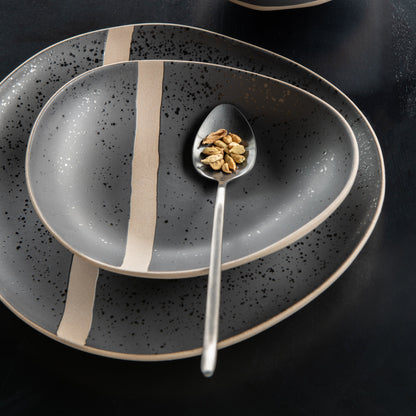 Bestekset Box C 24 Stuks Roestvrij Staal Glimmend Zwart J-Line - Bestekset - J-Line - livinglovely.nl