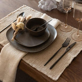 Bestekset Box C 24 Stuks Roestvrij Staal Mat Zwart J-Line - Bestekset - J-Line - livinglovely.nl