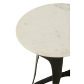 Bijzettafel Aluminium/Steen Zwart/Wit Large J-Line
