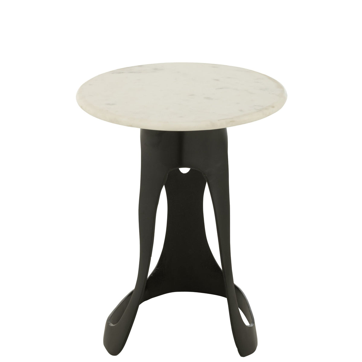Bijzettafel Aluminium/Steen Zwart/Wit Large J-Line