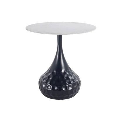 Bijzettafel Anna - 44x44x50 cm - Metaal - Wit PTMD - Bijzettafel - PTMD - livinglovely.nl