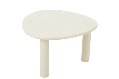 Bijzettafel Bali Wit Medium J-Line - Bijzettafel - J-Line - livinglovely.nl