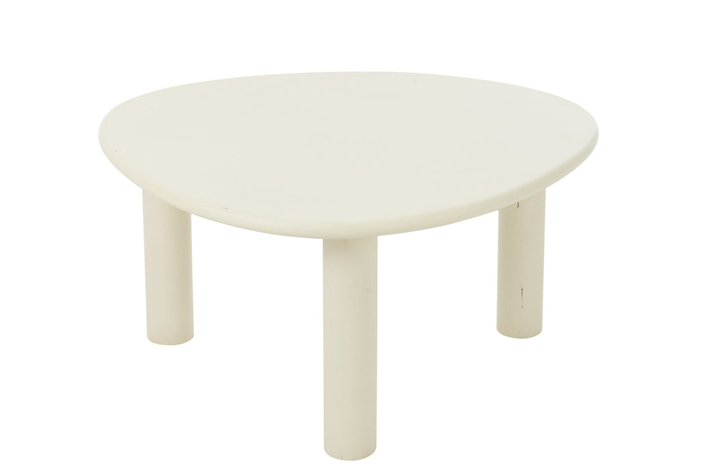 Bijzettafel Bali Wit Medium J-Line - Bijzettafel - J-Line - livinglovely.nl