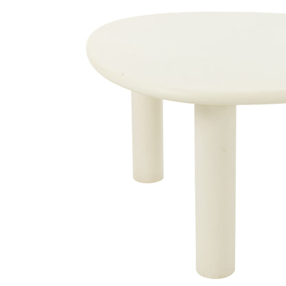 Bijzettafel Bali Wit Medium J-Line - Bijzettafel - J-Line - livinglovely.nl