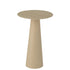 Bijzettafel Column Kegel Metaal Ecru/Beige - Bijzettafel - J-Line - livinglovely.nl