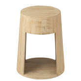 Bijzettafel Drawn Mango Hout/Mdf Naturel - Bijzettafel - J-Line - livinglovely.nl