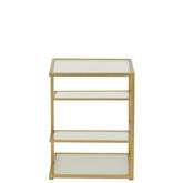 Bijzettafel Ijzer/Glas Goudkleurig J-Line