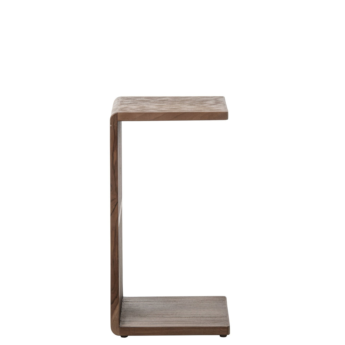 Bijzettafel Latten Gerecycled Hout Donkerbruin J-Line