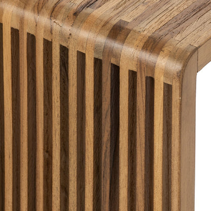 Bijzettafel Latten Gerecycled Hout Naturel J-Line