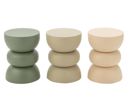 Bijzettafel Lise Ijzer Ivoor - Bijzettafel - J-Line - livinglovely.nl