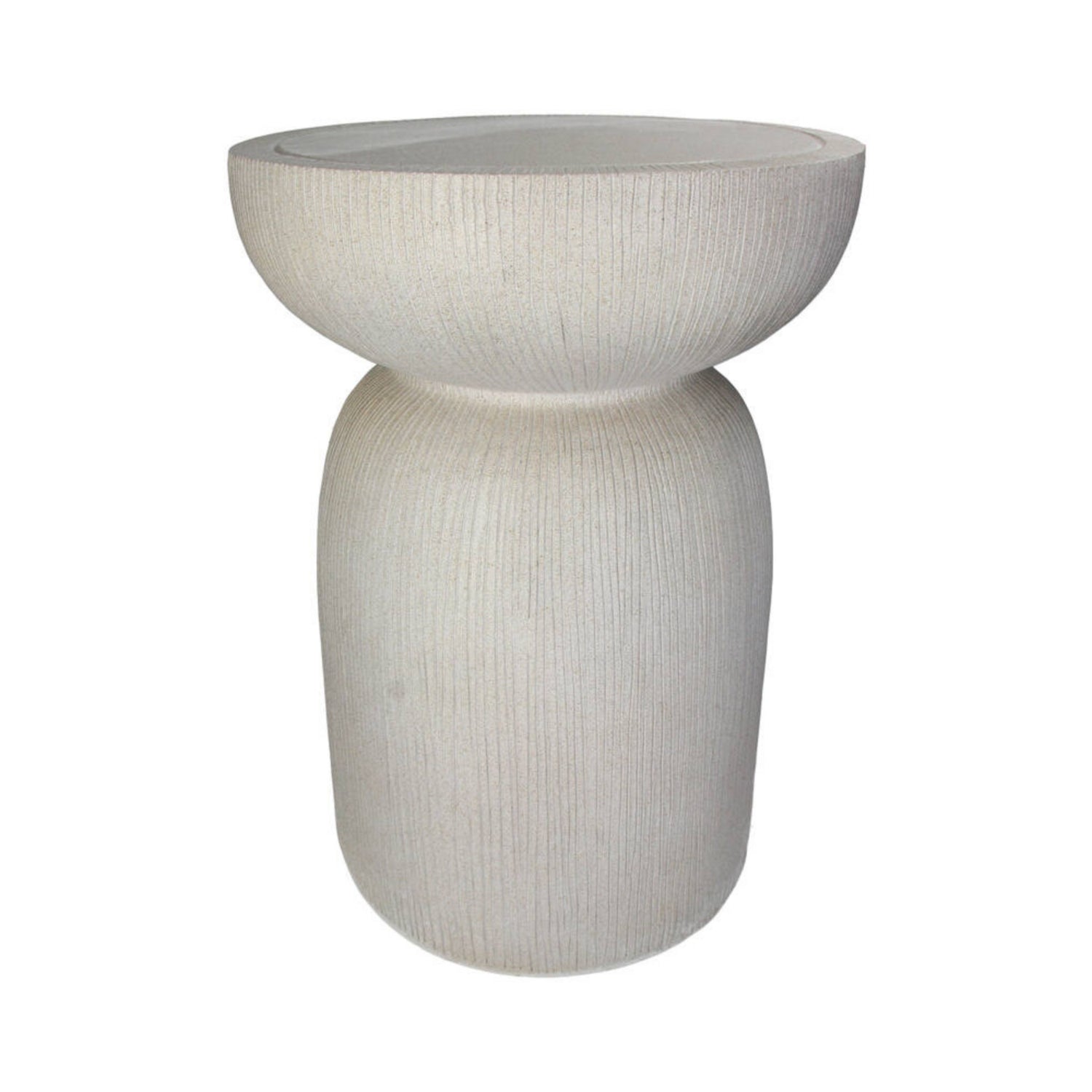 Bijzettafel Magnesium Beige 37x37x51cm - Bijzettafel - Living Lovely - livinglovely.nl