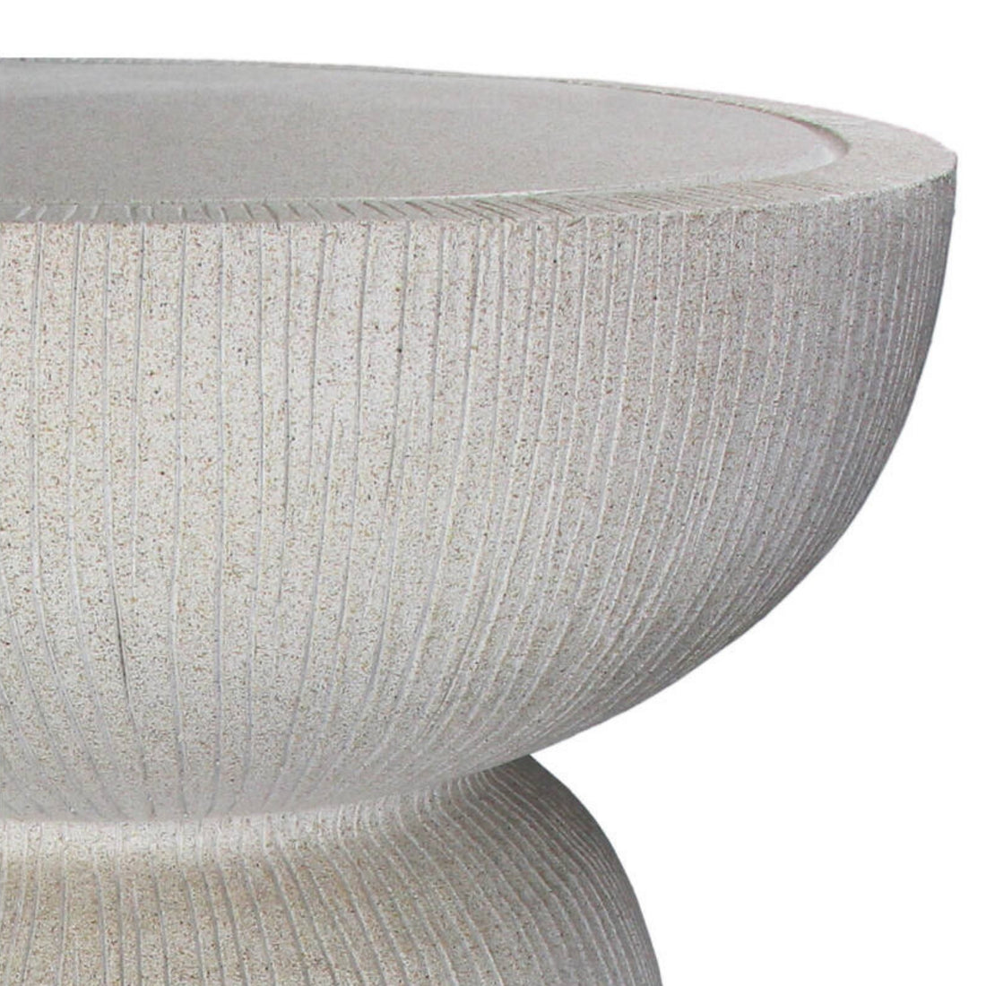 Bijzettafel Magnesium Beige 37x37x51cm - Bijzettafel - Living Lovely - livinglovely.nl