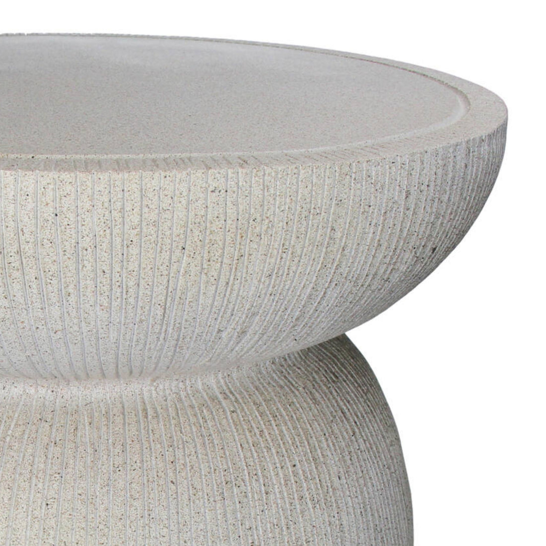 Bijzettafel Magnesium Beige 40x40x40cm - Bijzettafel - Living Lovely - livinglovely.nl