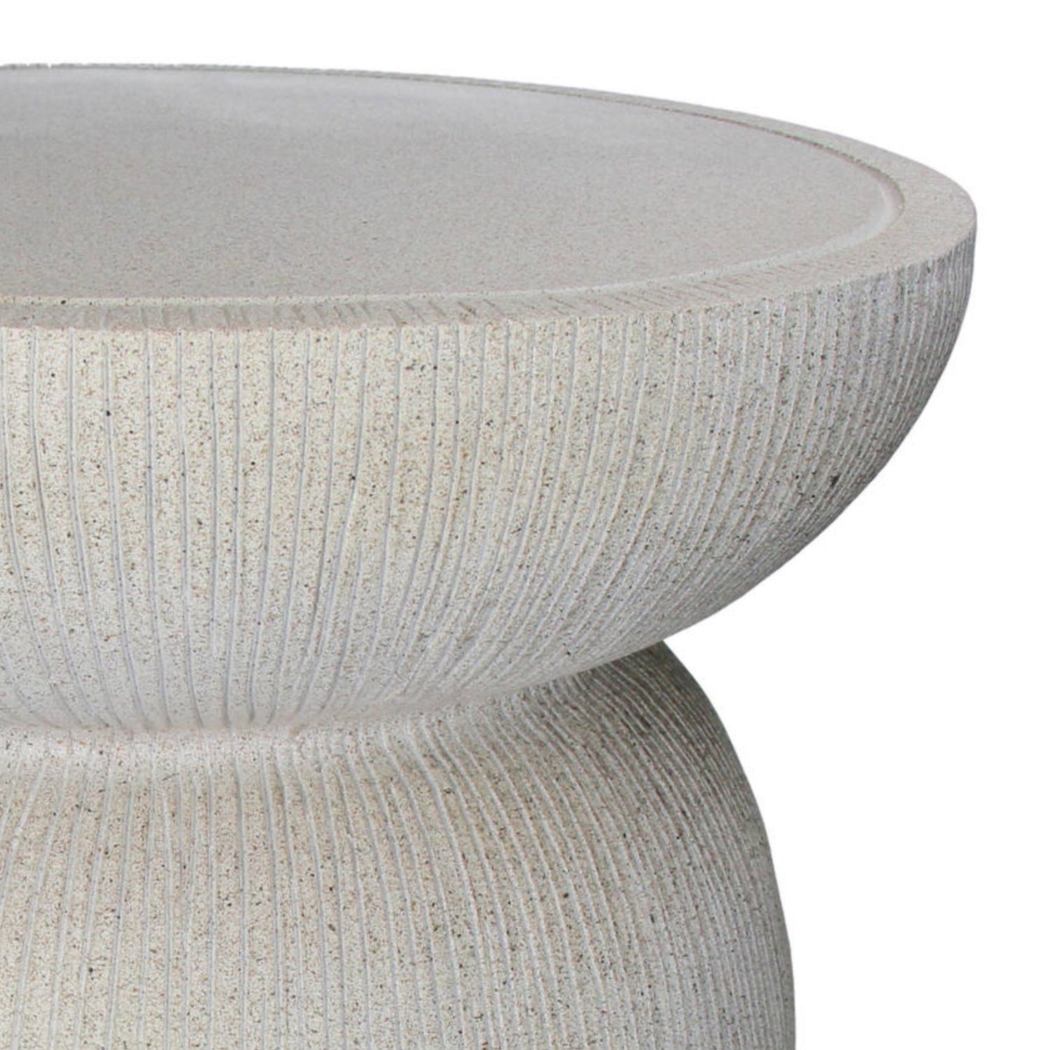 Bijzettafel Magnesium Beige 40x40x40cm - Bijzettafel - Living Lovely - livinglovely.nl