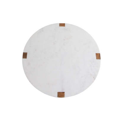 Bijzettafel Marmer Wit Raw Materials - Bijzettafel - Raw Materials - livinglovely.nl