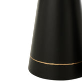 Bijzettafel Metaal Zwart/Goudkleurig Set van 2 J-Line - Bijzettafel - J-Line - livinglovely.nl