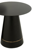 Bijzettafel Metaal Zwart/Goudkleurig Set van 2 J-Line - Bijzettafel - J-Line - livinglovely.nl
