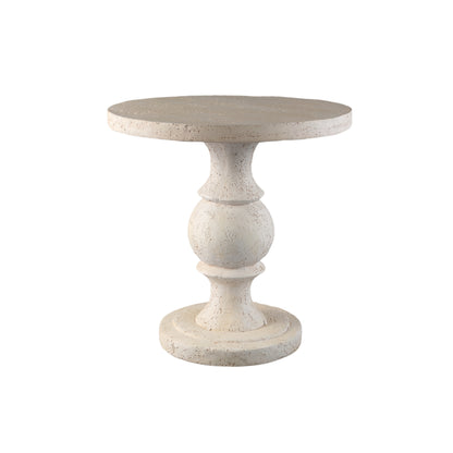 Bijzettafel Muza - 56x56x56 cm - Magnesium - Creme - Bijzettafel - PTMD - livinglovely.nl