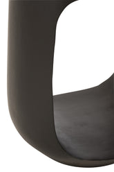 Bijzettafel Pod Gerecycleerd Hout Zwart - Bijzettafel - J-Line - livinglovely.nl