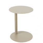 Bijzettafel Rond Metaal Beige - Bijzettafel - J-Line - livinglovely.nl