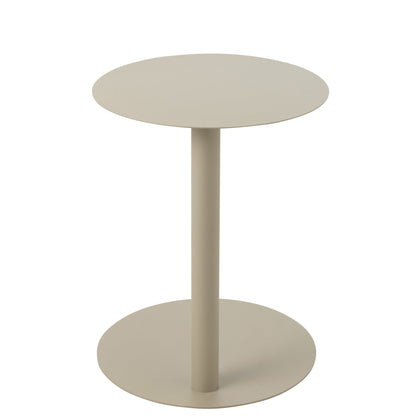 Bijzettafel Rond Metaal Beige J-Line