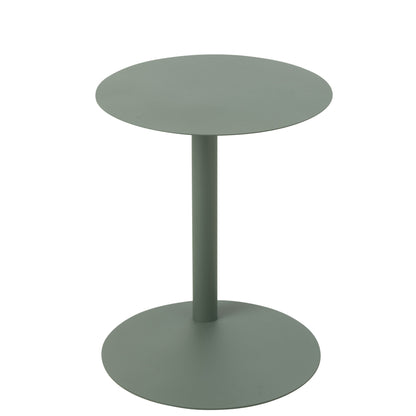 Bijzettafel Rond Metaal Groen - Bijzettafel - J-Line - livinglovely.nl