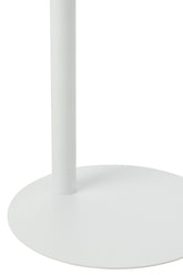 Bijzettafel Rond Metaal Wit - Bijzettafel - J-Line - livinglovely.nl