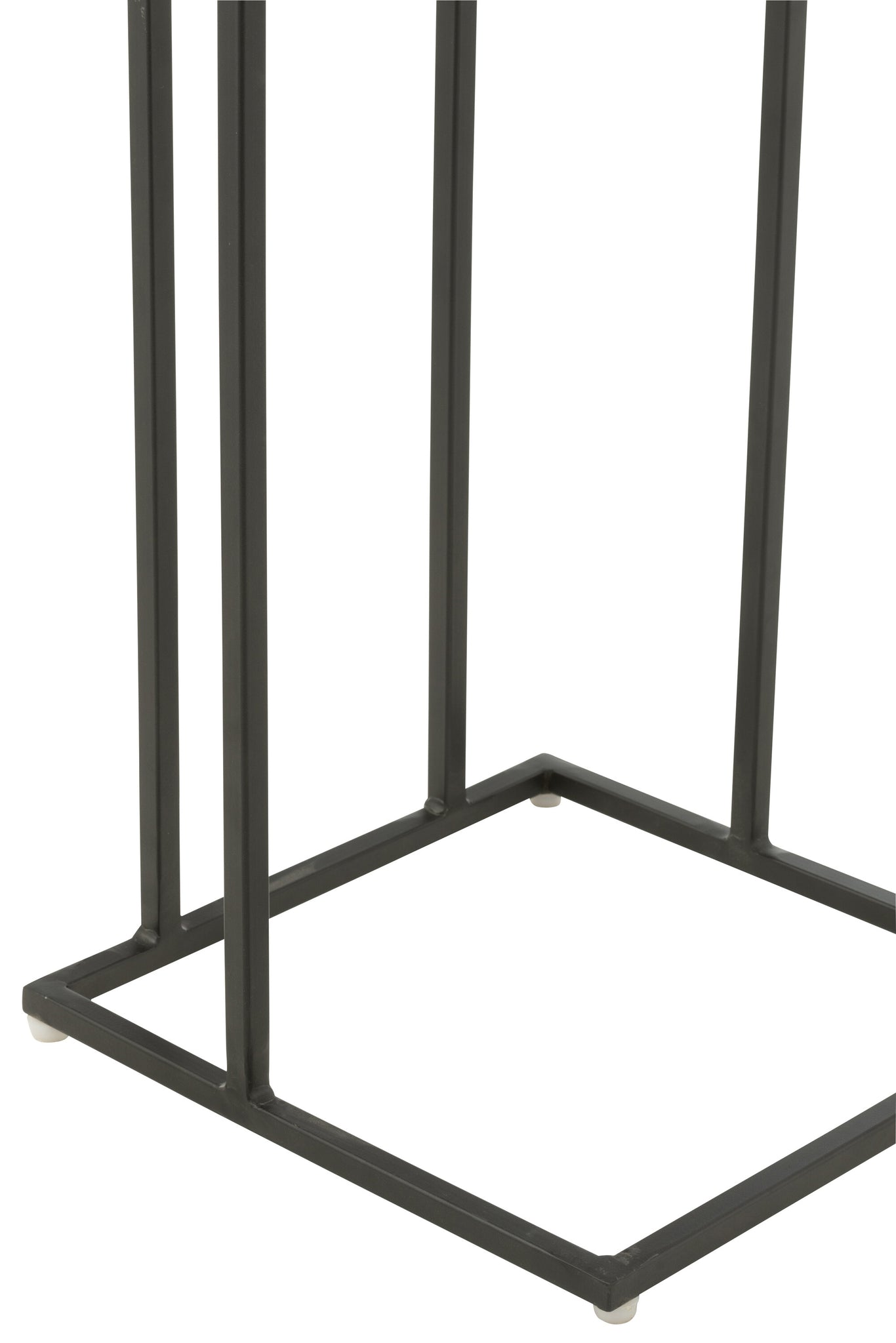 Bijzettafel Vierkant Acacia Hout/Epoxyhars Naturel/Wit - Bijzettafel - J-Line - livinglovely.nl