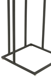 Bijzettafel Vierkant Acacia Hout/Epoxyhars Naturel/Wit - Bijzettafel - J-Line - livinglovely.nl