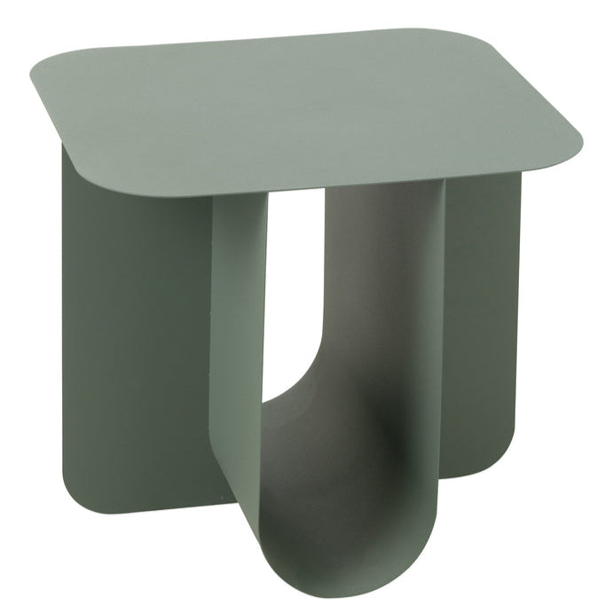 Bijzettafel Vierkant Metaal Groen - Bijzettafel - J-Line - livinglovely.nl