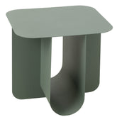 Bijzettafel Vierkant Metaal Groen - Bijzettafel - J-Line - livinglovely.nl