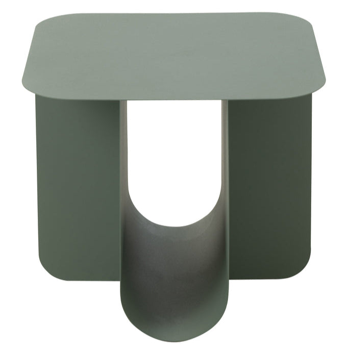 Bijzettafel Vierkant Metaal Groen - Bijzettafel - J-Line - livinglovely.nl