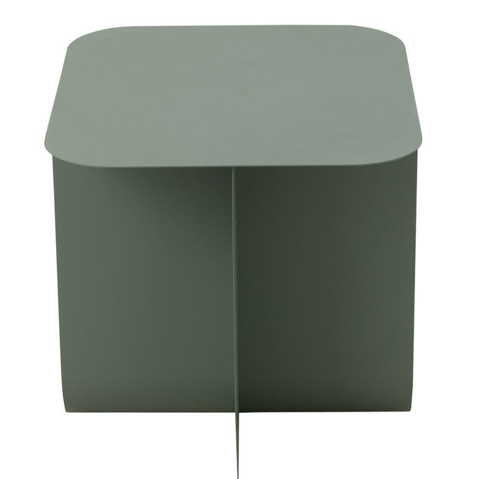 Bijzettafel Vierkant Metaal Groen - Bijzettafel - J-Line - livinglovely.nl