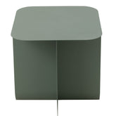 Bijzettafel Vierkant Metaal Groen - Bijzettafel - J-Line - livinglovely.nl