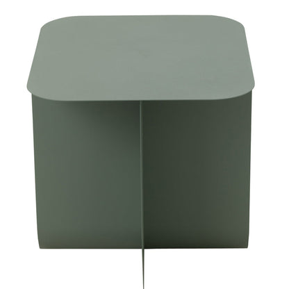 Bijzettafel Vierkant Metaal Groen - Bijzettafel - J-Line - livinglovely.nl