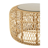 Bijzettafels Afrika Bamboe/Sparhout Naturel Set van 2 J-Line